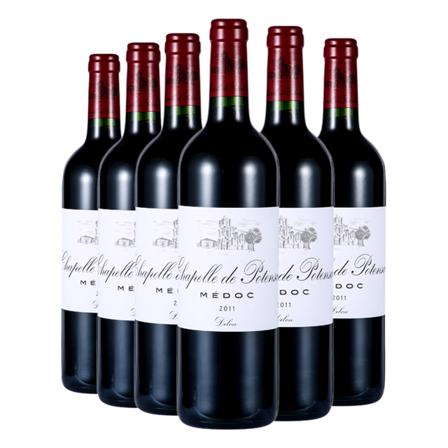 原装原瓶进口(六支装)波坦萨城堡副牌干红葡萄酒2011 | la chapelle