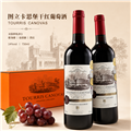 2瓶尝鲜价! 法国VDF进口图立卡思堡干红葡萄酒 家用聚餐送礼宴请 750mlx2