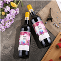 口粮红酒宴请干红餐酒法国原瓶进口花悦红葡萄酒750ml2支组合装